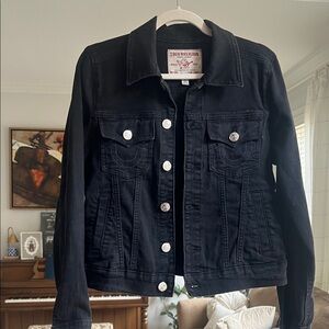 True Religion Women's Dark Denim Jacket